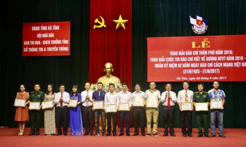 Hà Tĩnh: Kỷ niệm 92 năm Ngày Báo chí Cách mạng Việt Nam và trao Giải báo chí Trần Phú